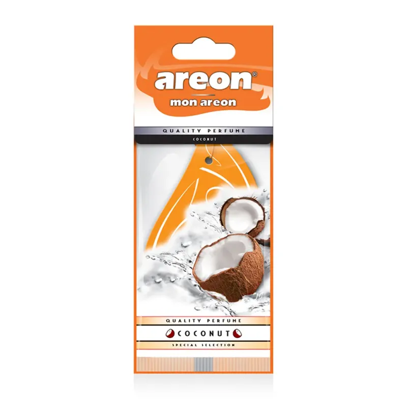 Odorizant auto Mon Areon cu parfum de nunca de cocos