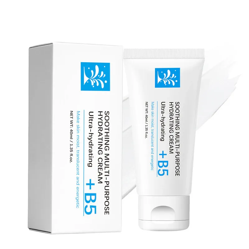 Crema reparatoare calmanta cu vitamina B5+, care contine Centella Asiatica si unt de shea, ajuta la reducerea rosetii, elimina acneea si repara pielea deteriorata, 40 ml