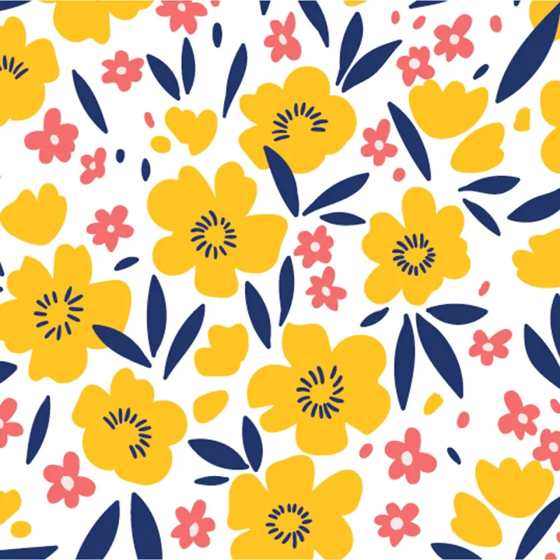 Set servetele de masa Actuel Yellow Flowers, 20 bucati, 3 straturi