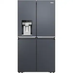 Side by Side HAIER HCR7918EIMB, No Frost, 601 l, H 177 cm, Clasa E, Dozator apa, negru