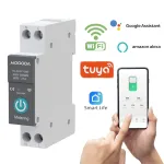 Siguranta Smart MOGODA, WIFI, 25A, Contor electric, Programare inteligenta, compatibil Tuya, Smart Life APP