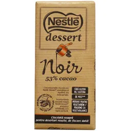 Ciocolata neagra pentru deserturi 205g