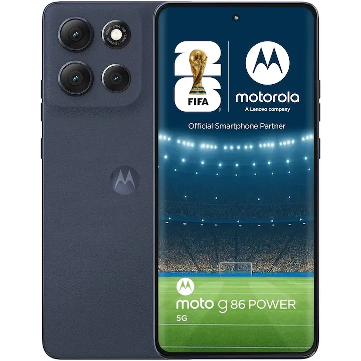Motorola g86 Power, Dual SIM, 256GB, 12GB RAM, 5G, PANTONE Spellbound (dark blue)