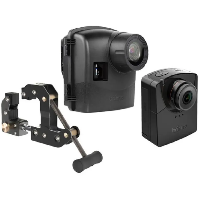 Kit camera supraveghere constructii Brinno BCC2000, time-lapse HDR FHD, carcasa protectie IPX5, suport prindere inclus, negru
