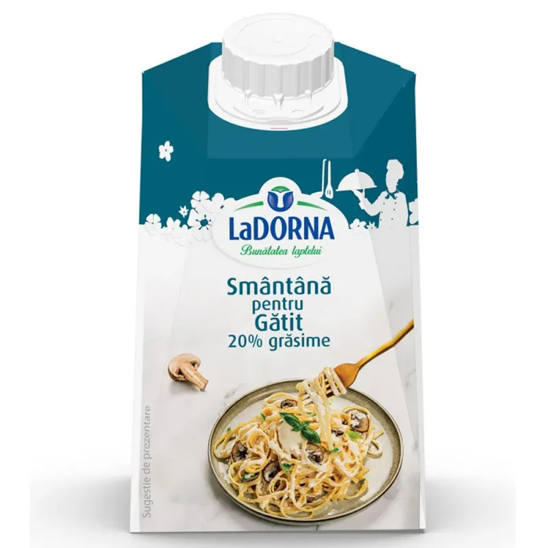 Smantana de gatit UHT LaDorna, 20% grasime, 500 ml