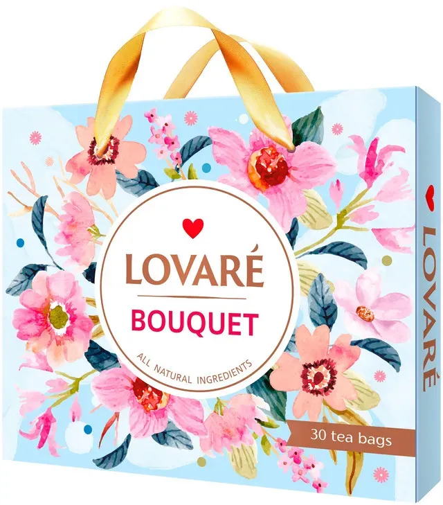 Colectie de ceai asortat Lovare Bouquet, 30 pliculete