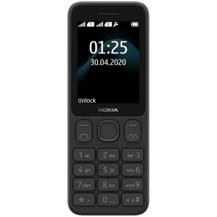 Nokia 125, Dual SIM, Black