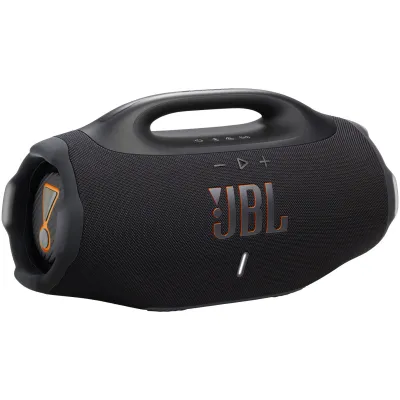 Boxa portabila JBL Boombox 4, 210W, Pro Sound, IP68, Auracast, Baterie detasabila, Autonomie 34 ore, Negru