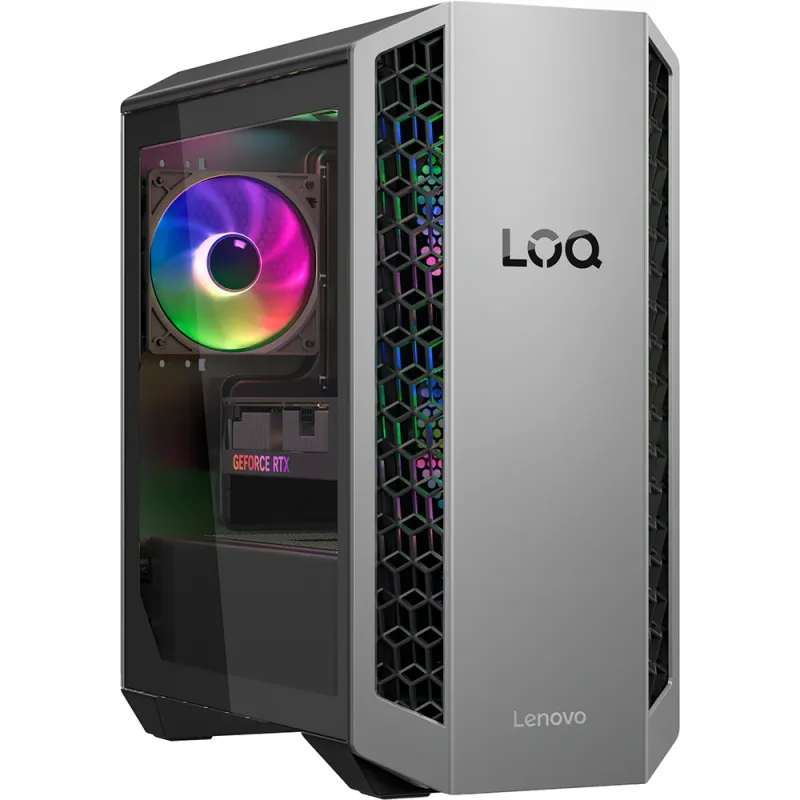 Sistem Desktop Gaming LENOVO LOQ Tower 26ADR10, AMD Ryzen 7 8745HX pana la 5.1GHz, 16GB, SSD 1TB, NVIDIA GeForce RTX 5060 8GB, Free Dos