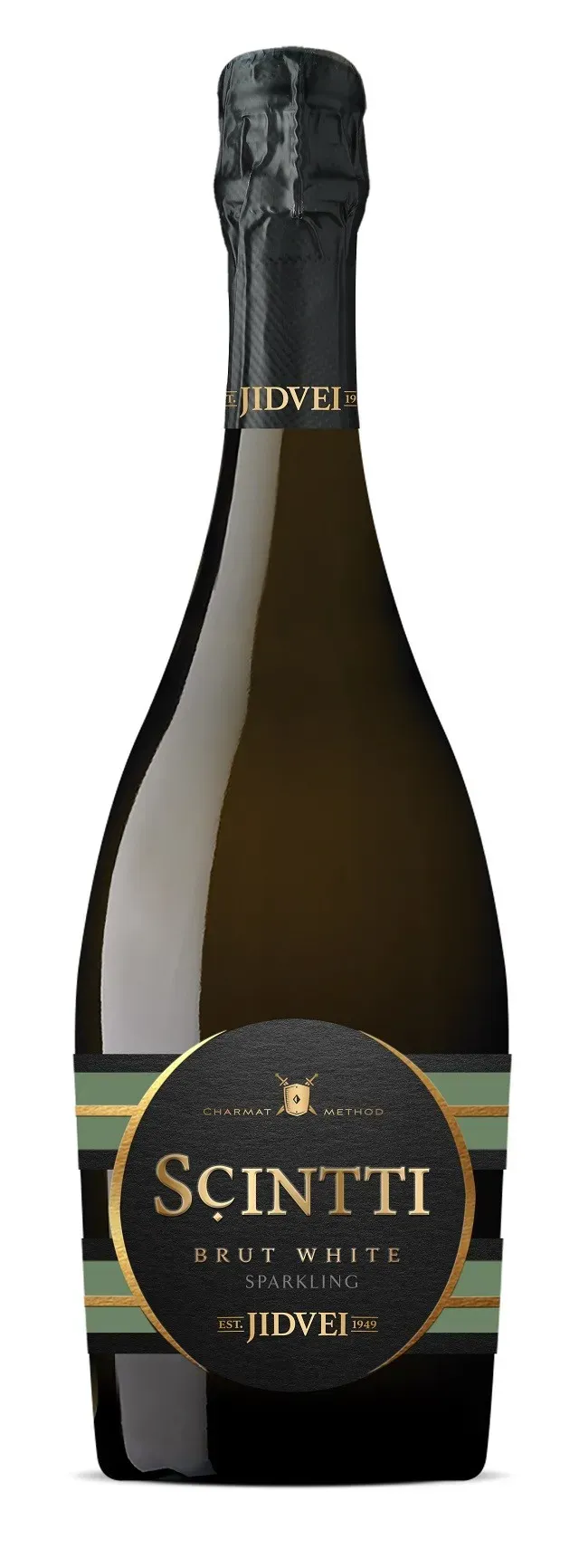 Vin spumant alb demisec Jidvei Scintti Brut, 11% alcool, 0.75 l