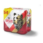 Bere Ursus Premium, 5+1 x 0.5 l