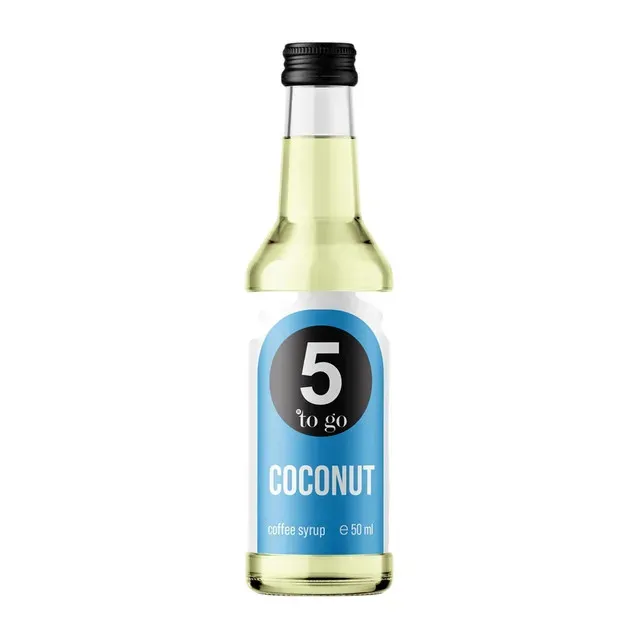 Sirop cafea 5 To Go, cocos, 50 ml