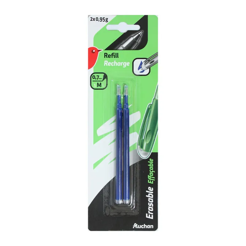 Set 2 rezerve Auchan, albastru