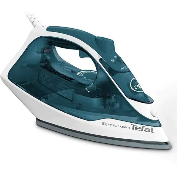 Fier de calcat TEFAL Express Steam FV2839E0, 2400W, 185g/min, 270ml, Albastru-Alb