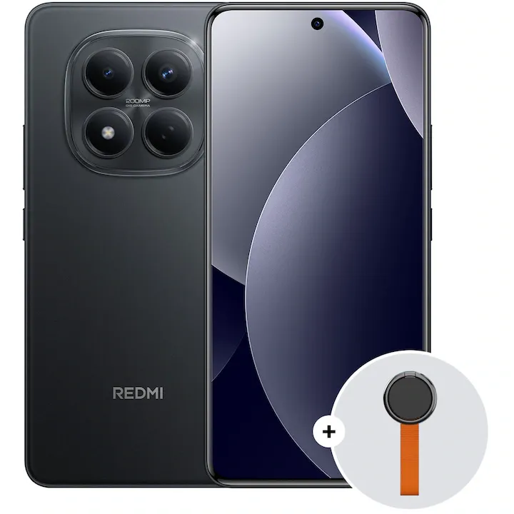 Xiaomi REDMI Note 15 Pro, 8GB RAM, 256GB, Black + Woven Strap Ring Stand