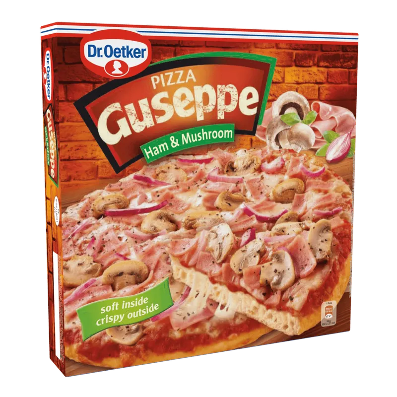 Pizza Guseppe Dr. Oetker cu sunca si ciuperci, 425 g