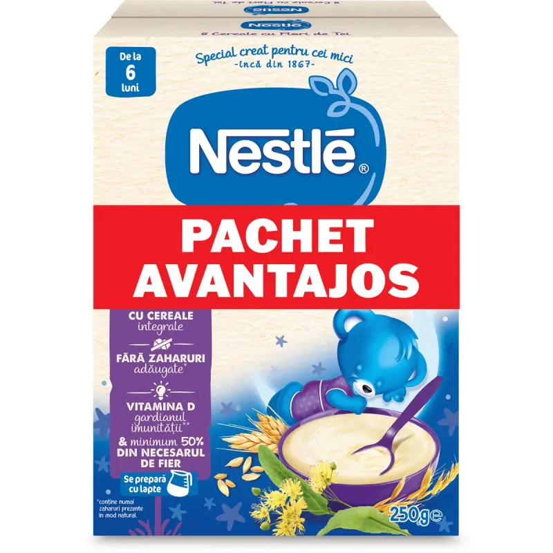 Cereale Nestle cu flori de tei, de la 6 luni, 250 g
