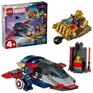 LEGO Marvel - Capitanul America vs Thanos 76319, 107 piese