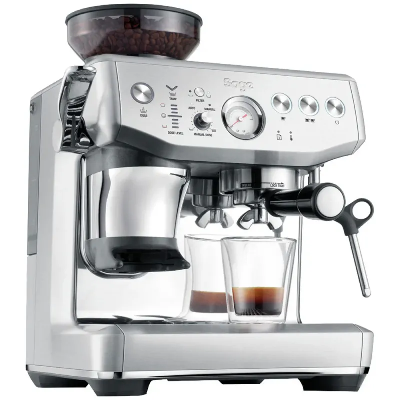 Espressor manual SAGE Barista Express Impress SES876BSS, 2l, 1850W, 15 bar, sistem termic Thermocoil, argintiu