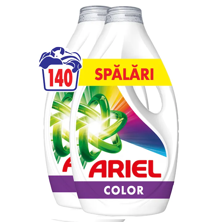 Detergent de rufe lichid Ariel Color, 140 Spalari, 6.3 L
