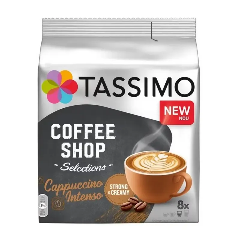 Capsule cafea Tassimo Coffee Shop Cappuccino Intenso, compatibile Tassimo, 8 capsule