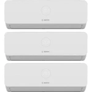 Sistem aer conditionat pentru 3 incaperi BOSCH Climate 3200i, 9000/9000/12000 BTU, A++/A+, Inverter, Unitate externa 27000 BTU, Afisaj, alb