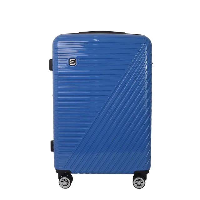 Troler Airport Shiny, din ABS, M, 44 x 65 x 27 cm, albastru