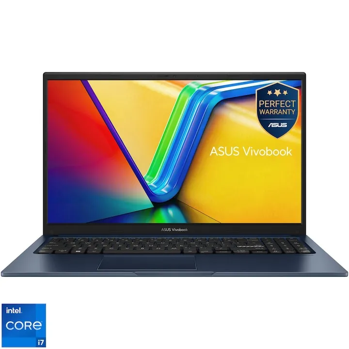 ASUS Vivobook 15 A1502VA cu procesor Intel® Core™ i7-13620H pana la 4.9GHz, 15.6'', Full HD, IPS, 16GB DDR4 RAM, 1TB SSD, Intel® UHD Graphics, No OS, Quiet Blue
