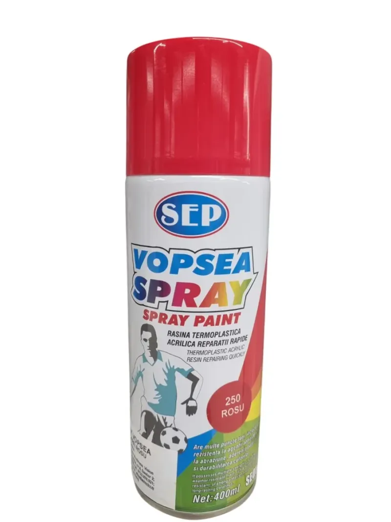 Vopsea nemetalizata, rosu, 400 ml