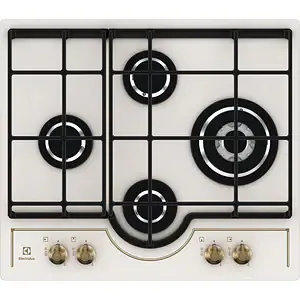 Plita incorporabila ELECTROLUX GPE363RBV, Gaz, 4 arzatoare, Wok, crem