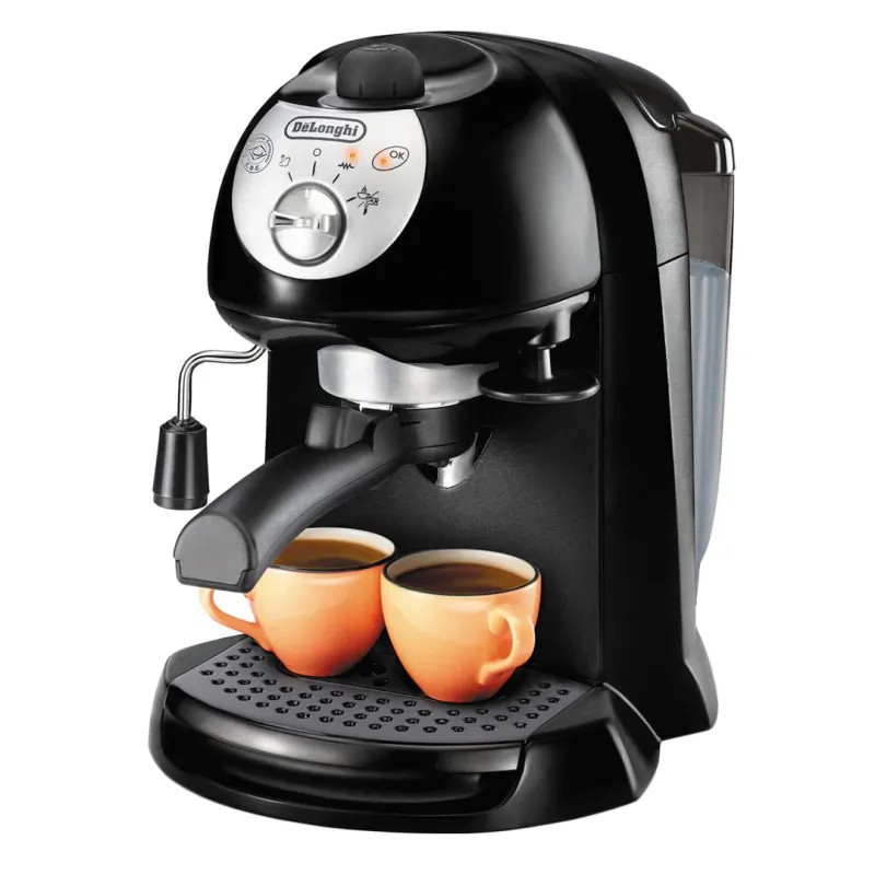 Espressor manual De'Longhi EC201.CD, 1100 W, 15 Bar, 1 l, Oprire automata, Negru