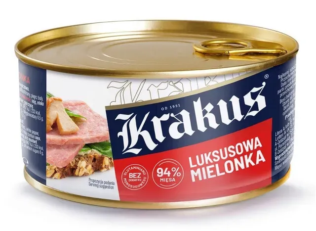 Conserva cu carne tocata de porc Krakus Premium, 300 g