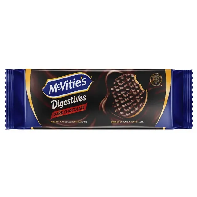 Biscuiti digestivi cu ciocolata neagra McVitie's Digestives Dark Chocolate, 150 g