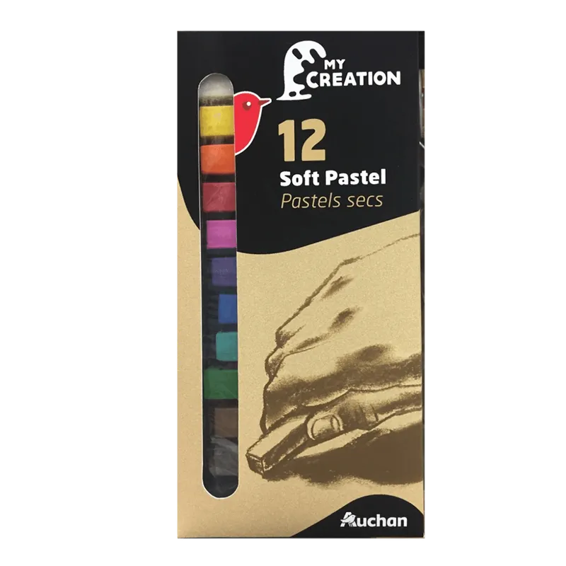 Set creta colorata Auchan, 12 bucati