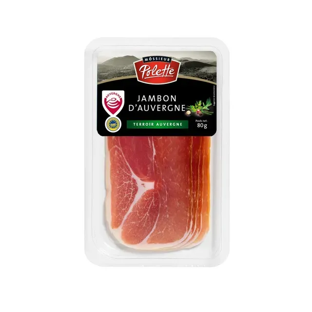 Jambon crud uscat Polette Auvergne, 80 g