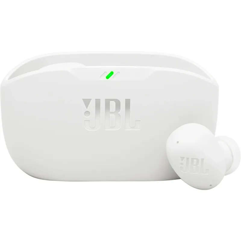 Casti JBL Vibe Buds 2, True Wireless, Bluetooth, In-Ear, Microfon, Noise Cancelling, alb