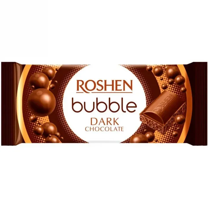 Pachet 4xTableta aerata BUBBLE ciocolata neagra 80 gr