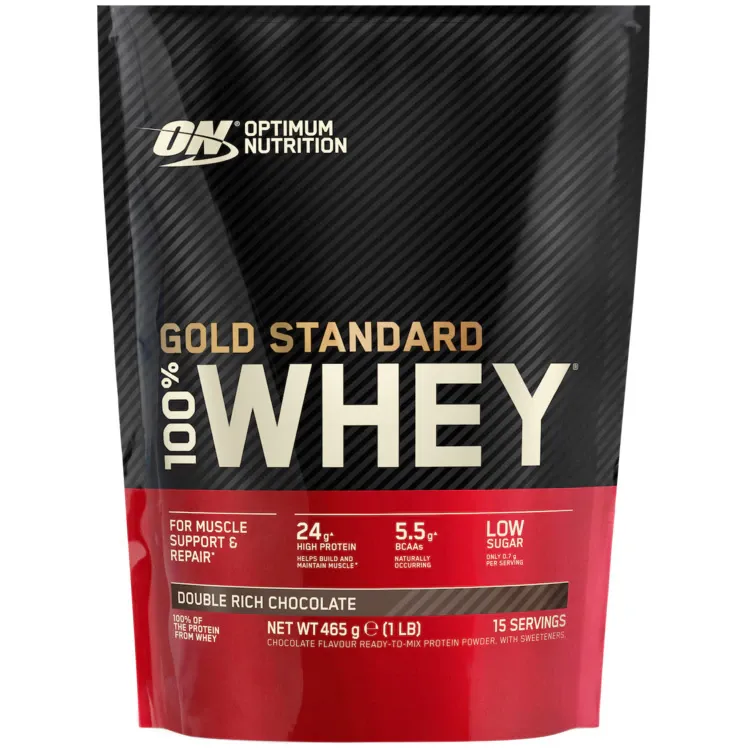 Proteine din zer, pudra proteica Optimum Nutrition, ON 100% Whey Gold Standard, ciocolata, 465g