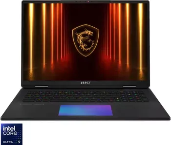 Laptop 18" MSI Titan 18 HX AI Intel Ultra 9 285HX (36MB 5.5GHz) 64GB DDR5 6TB SSD RTX 5090 24GB A2XWJG UHD+ 120Hz 3x2TB Win 11 Pro Black