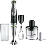Mixer vertical BRAUN MQ9135XI, 0.6l, 1200W, viteza variabila, argintiu-negru
