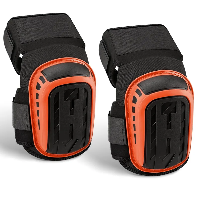 Set 2 Genunchiere pentru Lucru, Ydene, cu Gel si Spuma, Capac Antiderapant, Curele Velcro Ajustabile, Carcasa Rezistenta PVC, Confort Ergonomic, pentru Constructii, Gradinarit si Montaj Pardoseli, Negru