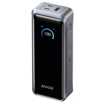 Baterie externa Anker Prime A110AH11, 26.250 mAh, 300W, USB-C, 2x USB-C, 1x USB-A, Smart Display (Negru)