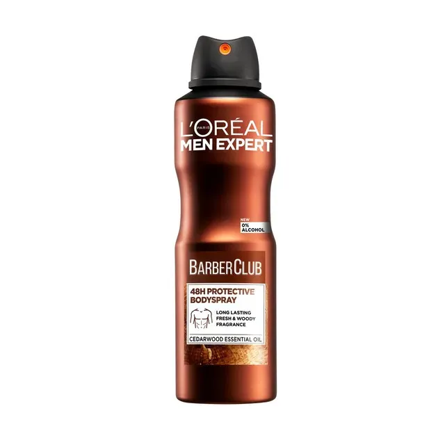Antiperspirant Spray L'Oreal Paris Men Expert Barber Club, 150 ml