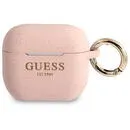 Guess GUA3SGGEP AirPods 3 cover pink/pink Silicone Glitter