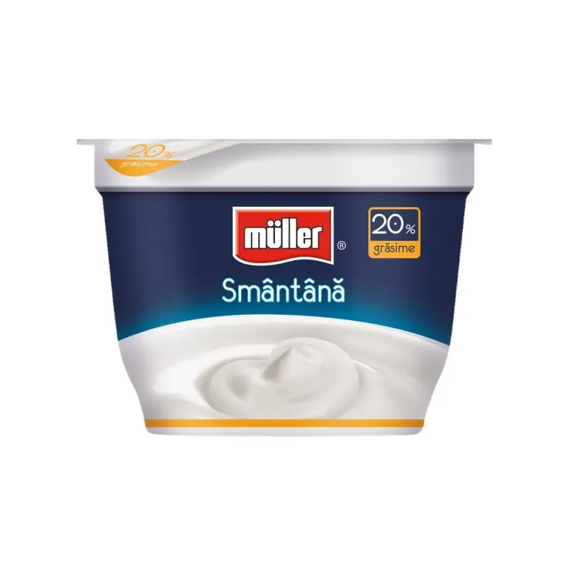 Smantana cremoasa Muller, 20% grasime, 200 g
