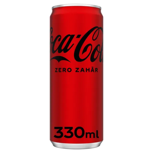 Bautura carbogazoasa Coca-Cola Zero Zahar, 0.33 l