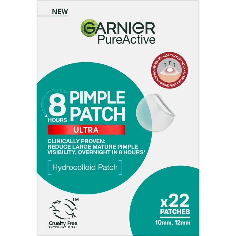Plasturi pentru cosuri Garnier Pure Active Ultra, 22 bucati
