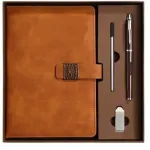 Set cadou cutie caiet, jurnal, pix cu semnatura, set unitate flash USB, cadou rafinat