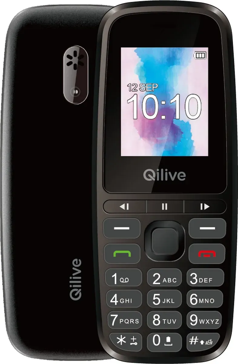 Telefon mobil Qilive, 3G/4G, Dual SIM, USB-C, 1.77 inch, negru