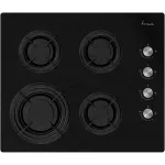 Plita incorporabila Fram FBH-M4IRF-GBK, Gaz, 4 arzatoare, Gratar fonta, Aprindere electrica, Dispozitiv de siguranta, 60 cm, Sticla neagra